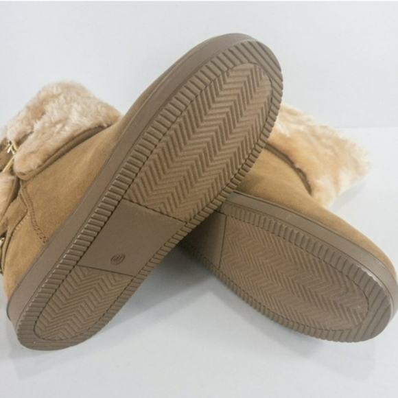 GBG Los Angeles Aleya Faux Fur Winter Boots Honey Glaze 6 - Picture 3 of 4